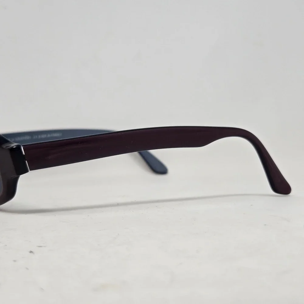 Anne et Valentin Sienne 0130 Sunglasses Burgundy Blue Made in France Oval